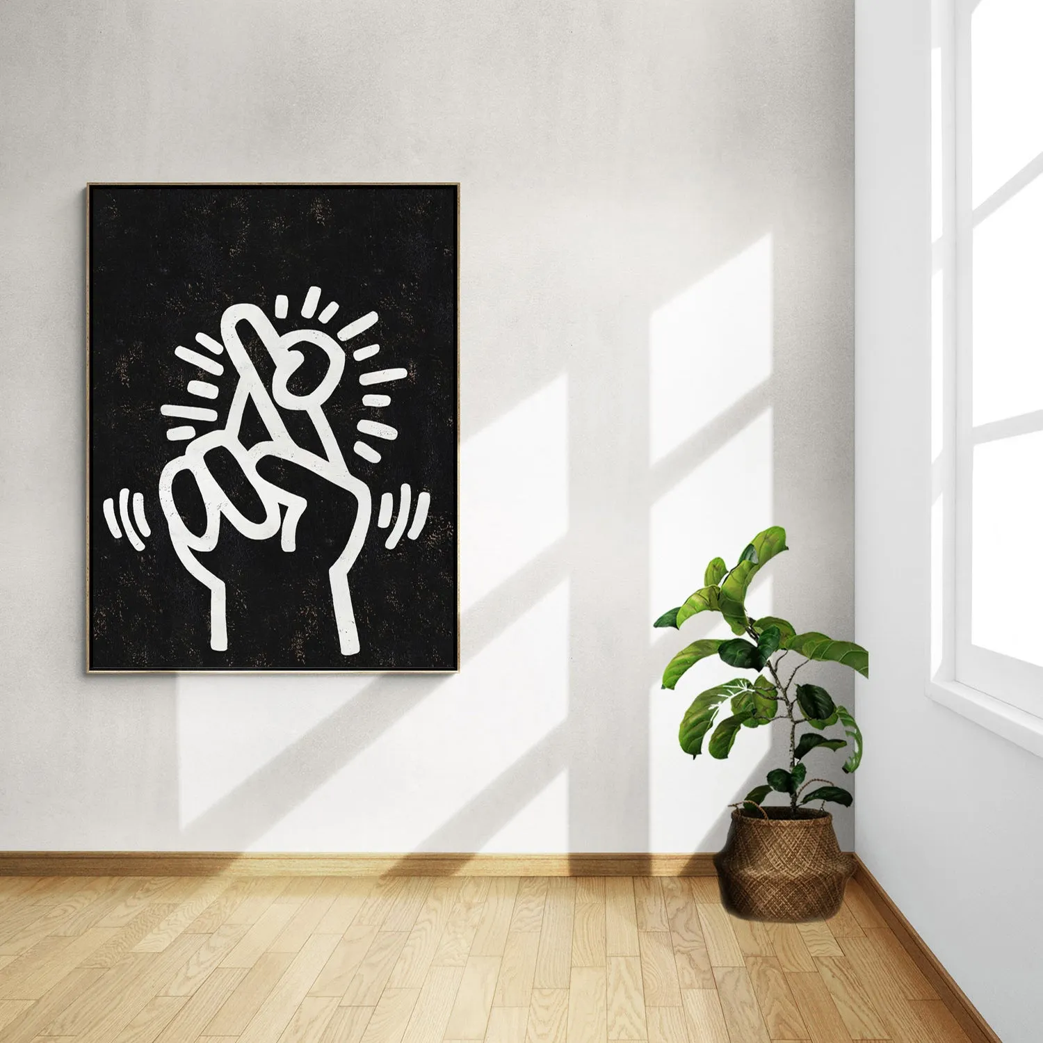 Vertical Abstract Dancing Man Painting H311VR