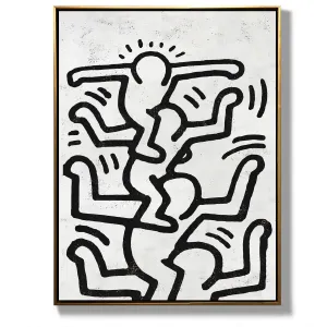 Vertical Abstract Dancing Man Painting H315V