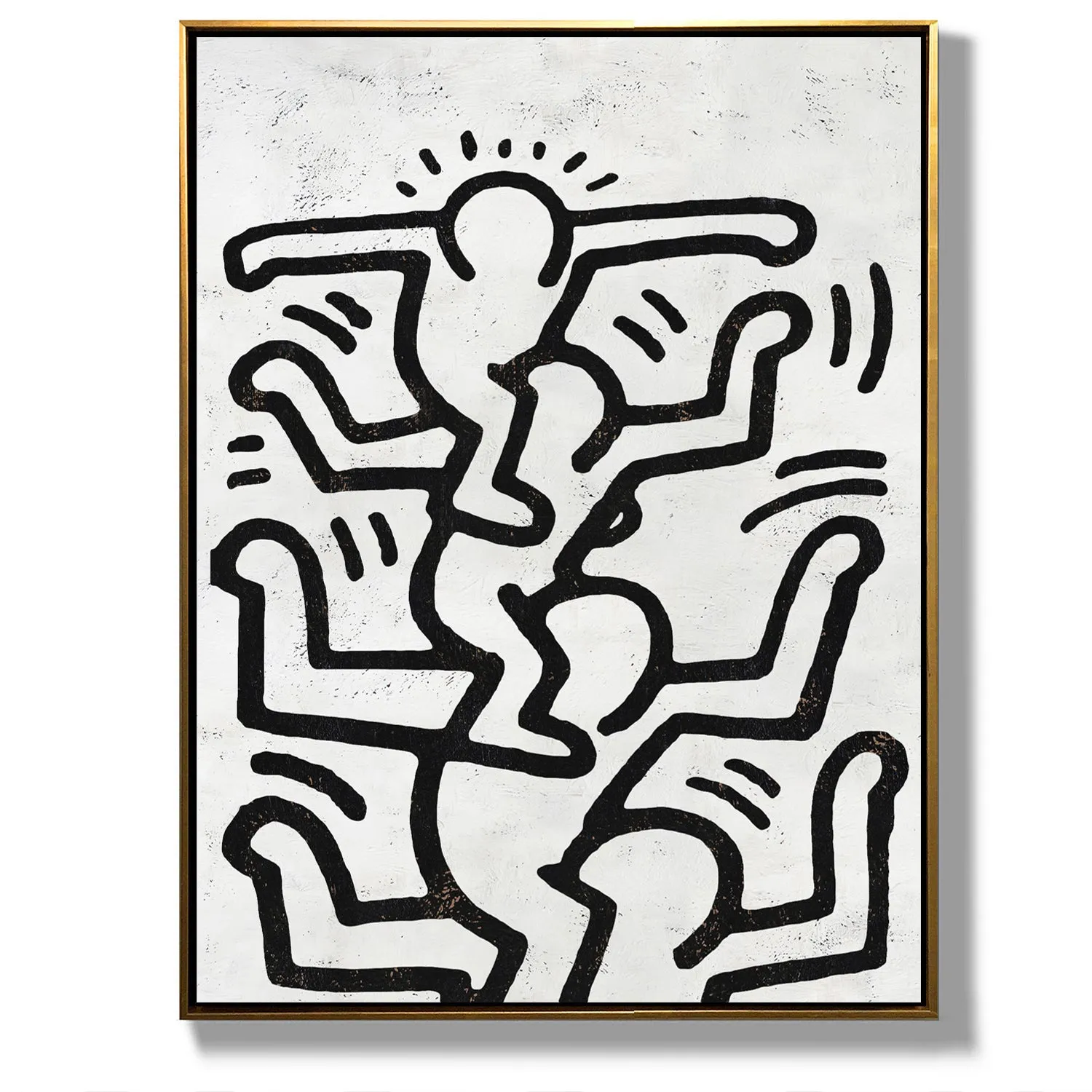 Vertical Abstract Dancing Man Painting H315V