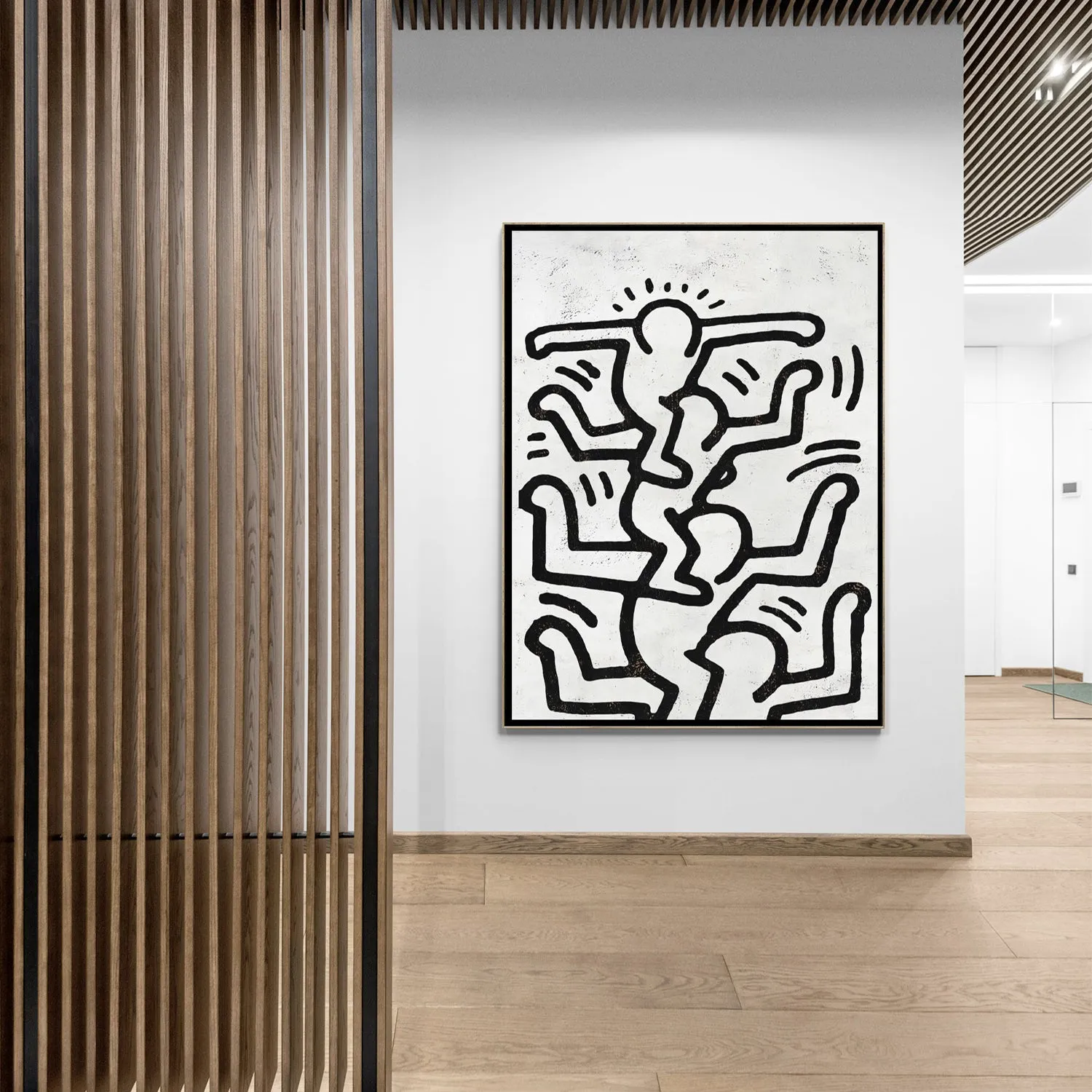 Vertical Abstract Dancing Man Painting H315V