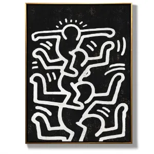 Vertical Abstract Dancing Man Painting H315VR