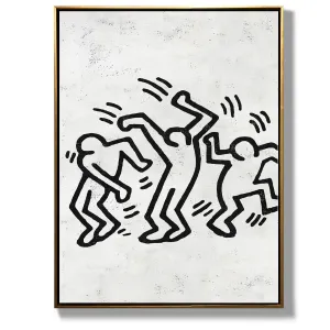 Vertical Abstract Dancing Man Painting H317V