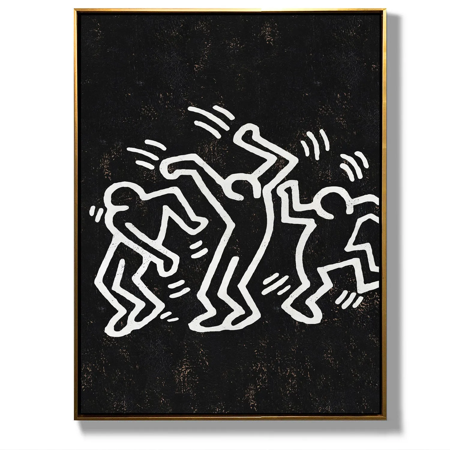Vertical Abstract Dancing Man Painting H317VR