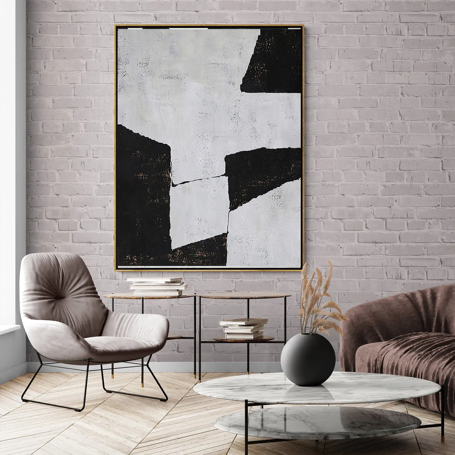 Vertical Minimalist Abstract Painting H112V