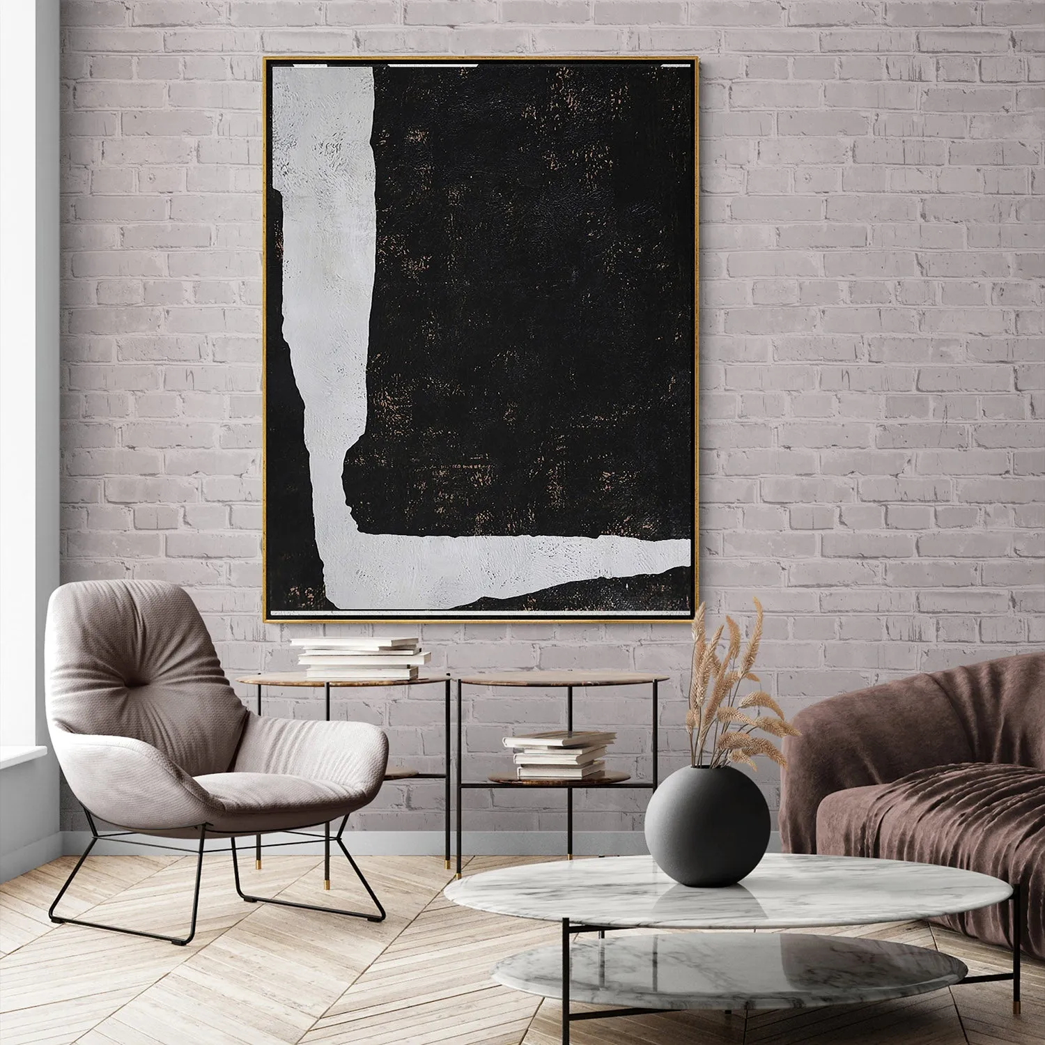 Vertical Minimalist Abstract Painting H125V