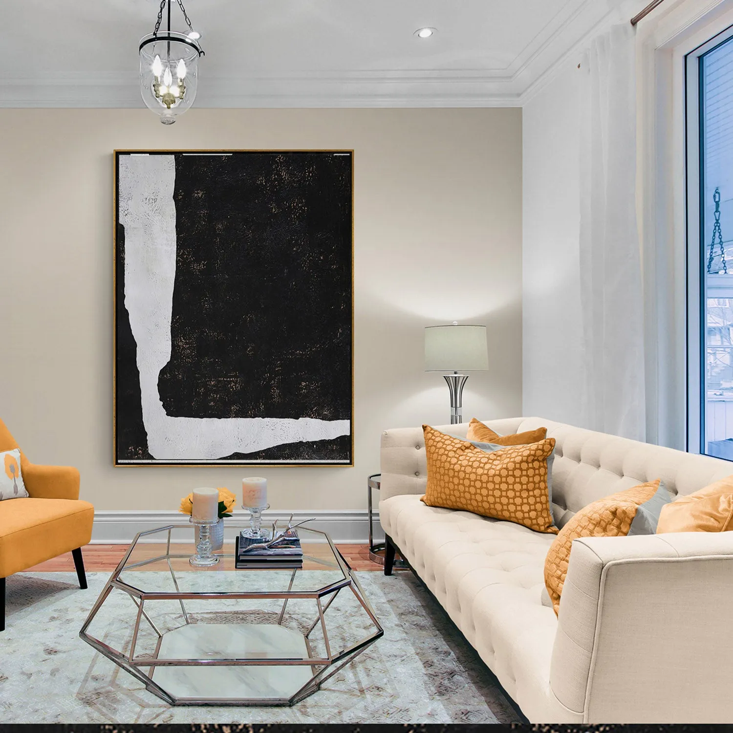 Vertical Minimalist Abstract Painting H125V