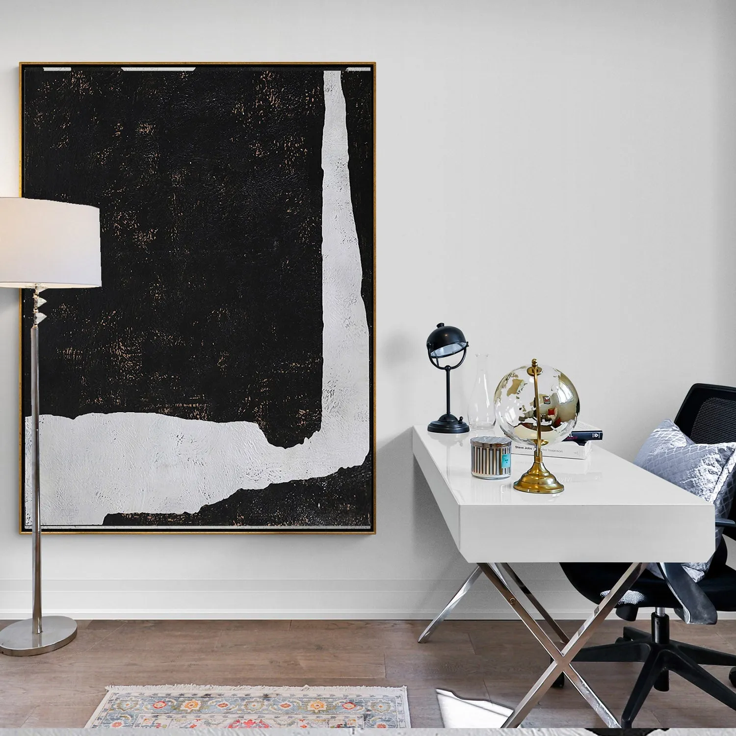 Vertical Minimalist Abstract Painting H126V