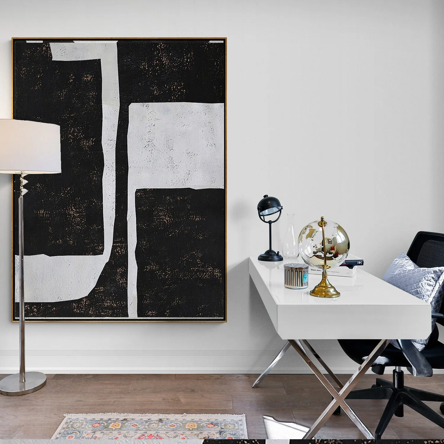 Vertical Minimalist Abstract Painting H137V