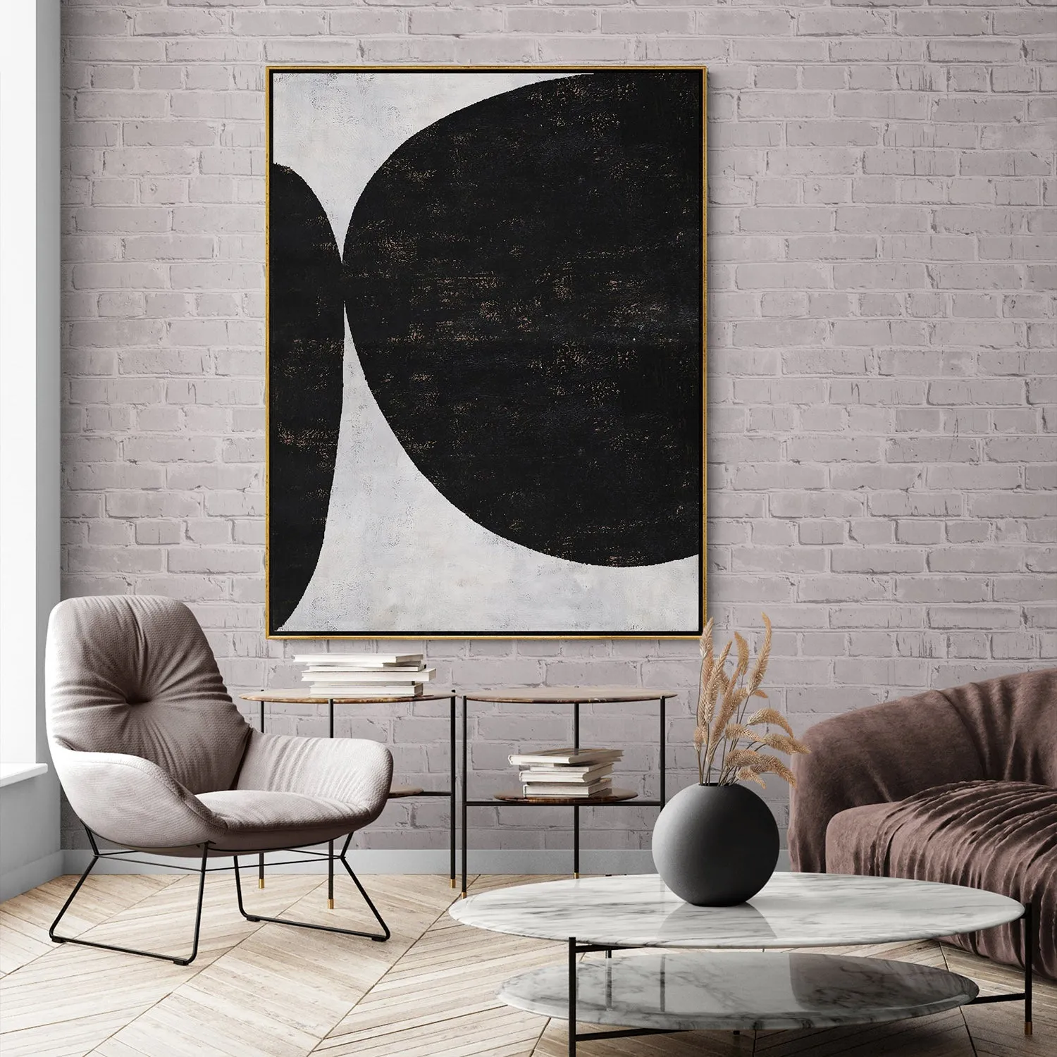 Vertical Minimalist Abstract Painting H138V