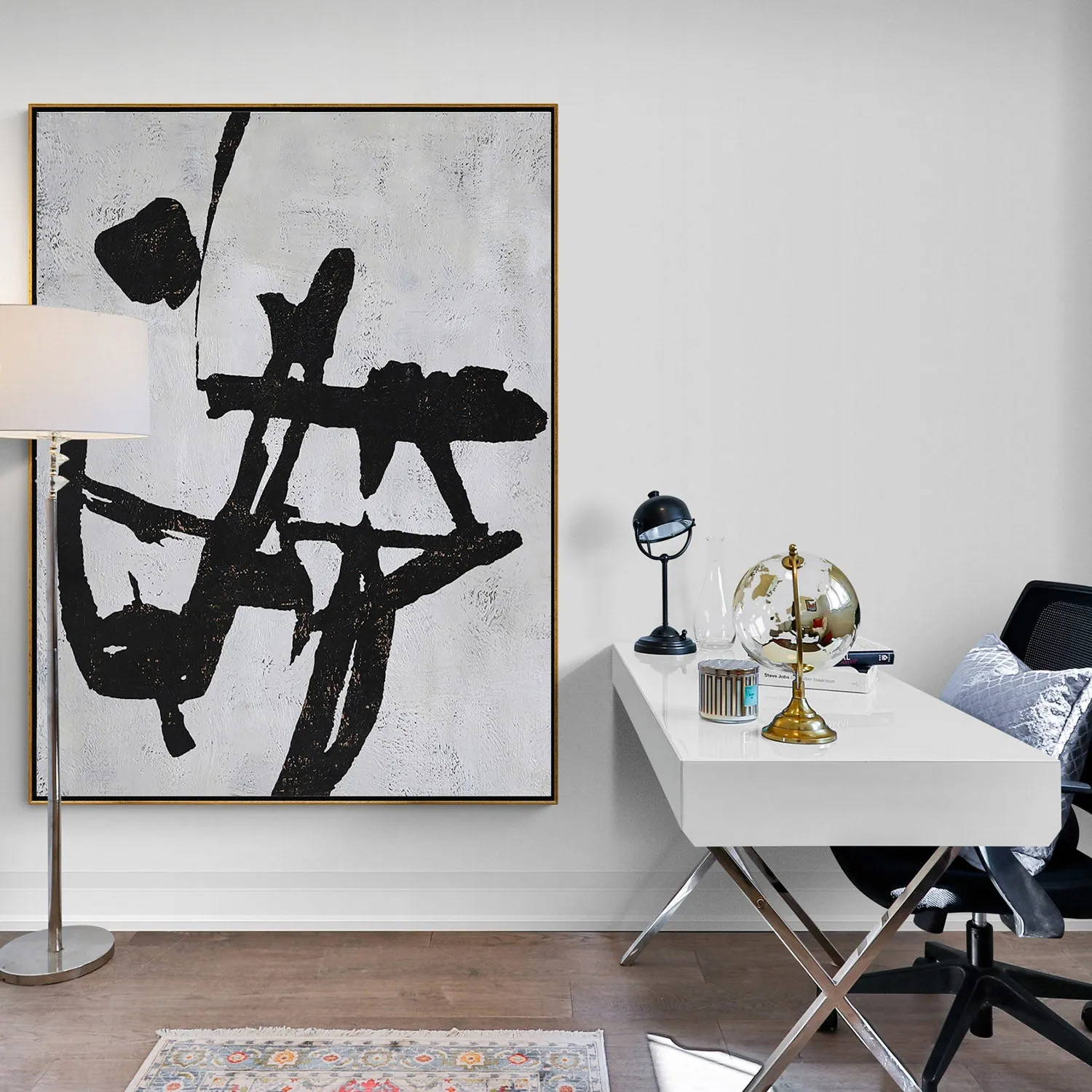 Vertical Minimalist Abstract Painting H199V