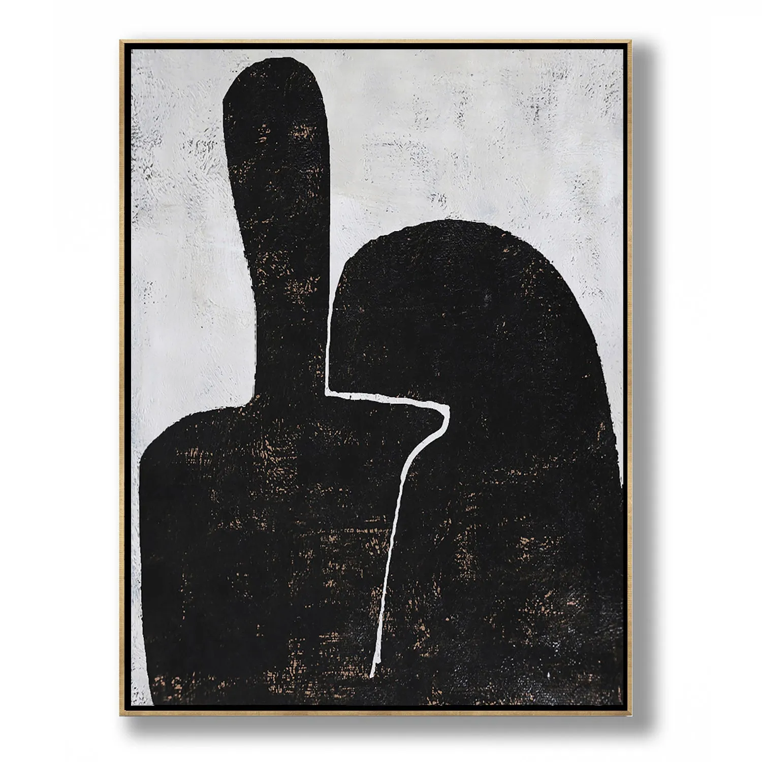 Vertical Minimalist Abstract Painting H266V