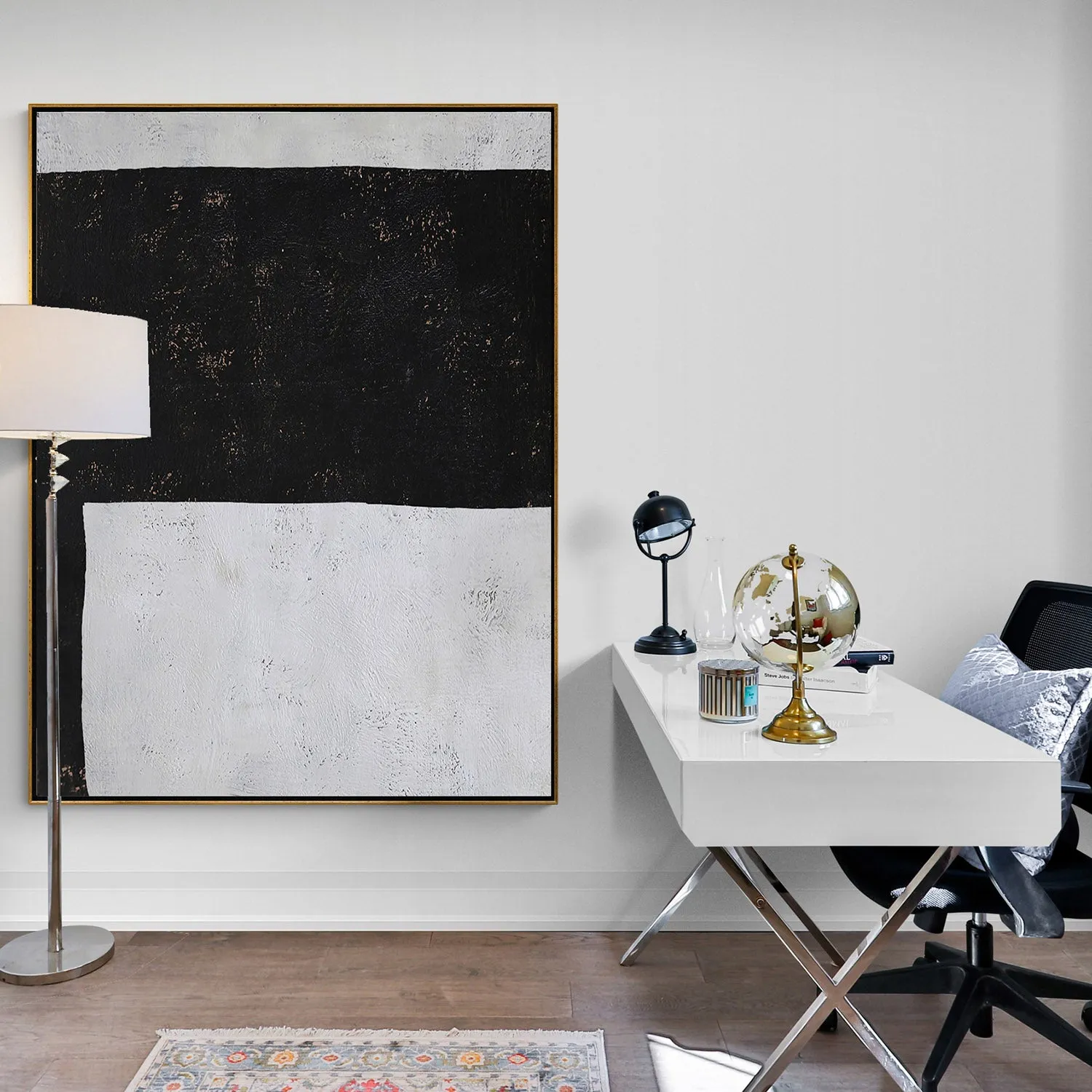 Vertical Minimalist Abstract Painting H44V