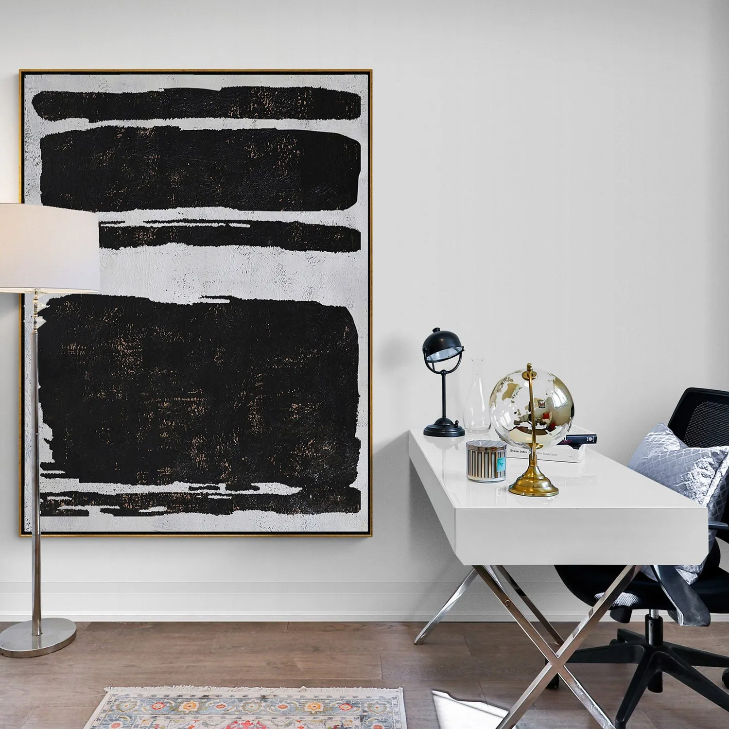 Vertical Minimalist Abstract Painting H52V