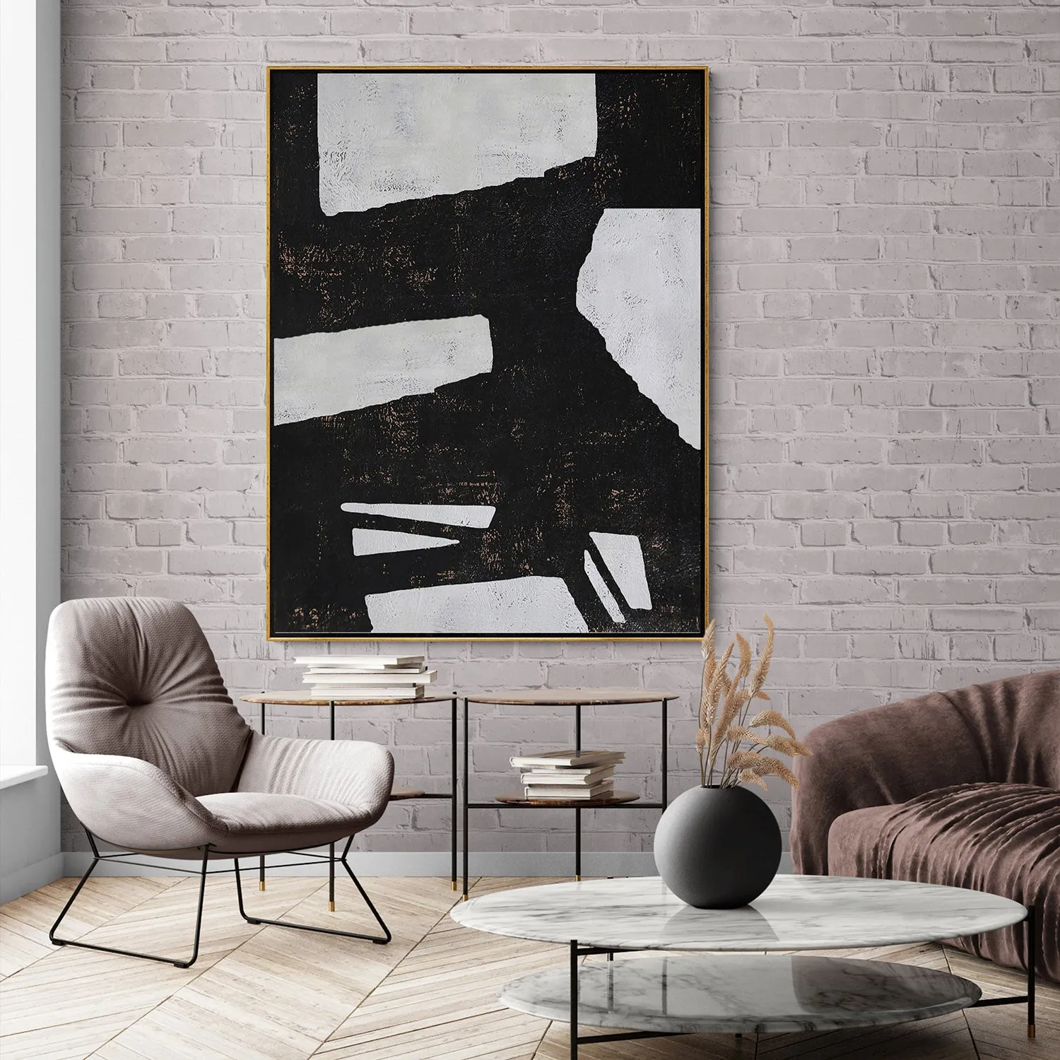 Vertical Minimalist Abstract Painting H70V