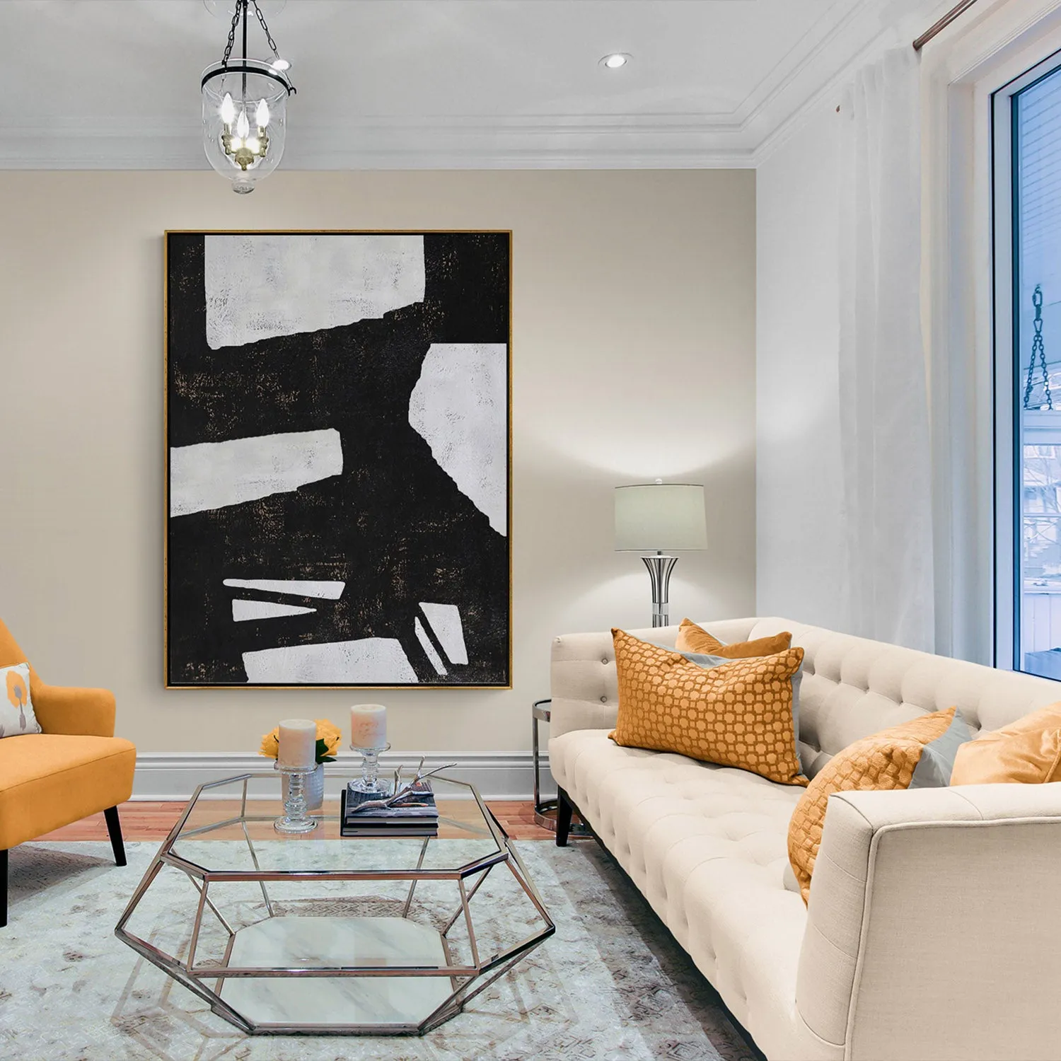 Vertical Minimalist Abstract Painting H70V