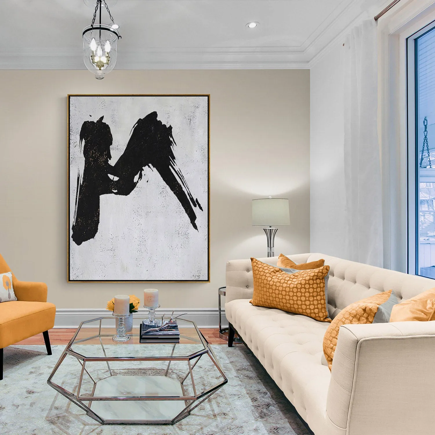 Vertical Minimalist Abstract Painting H75V