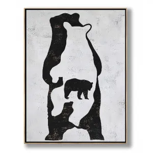 Vertical Minimalist Bear Painting H264V