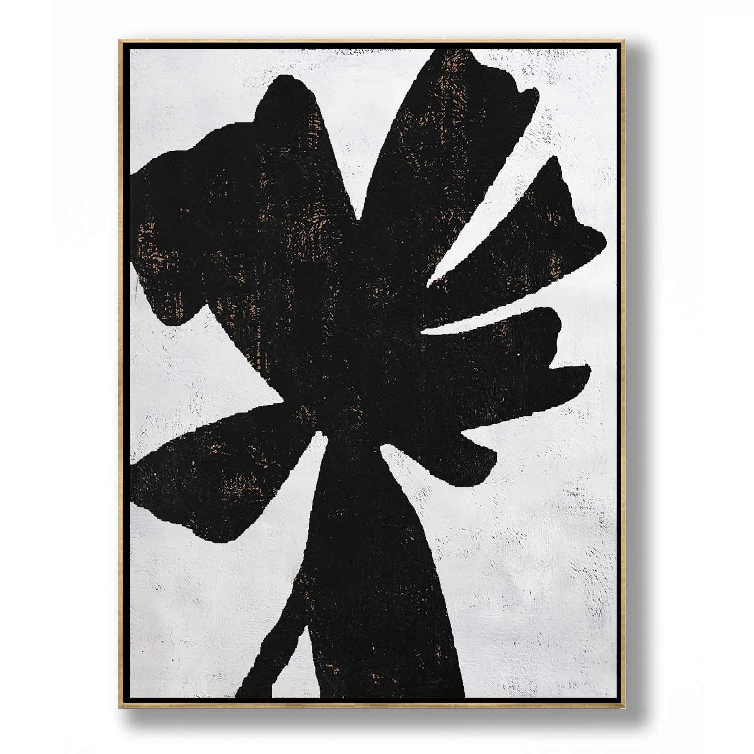Vertical minimalist flower painting H25V