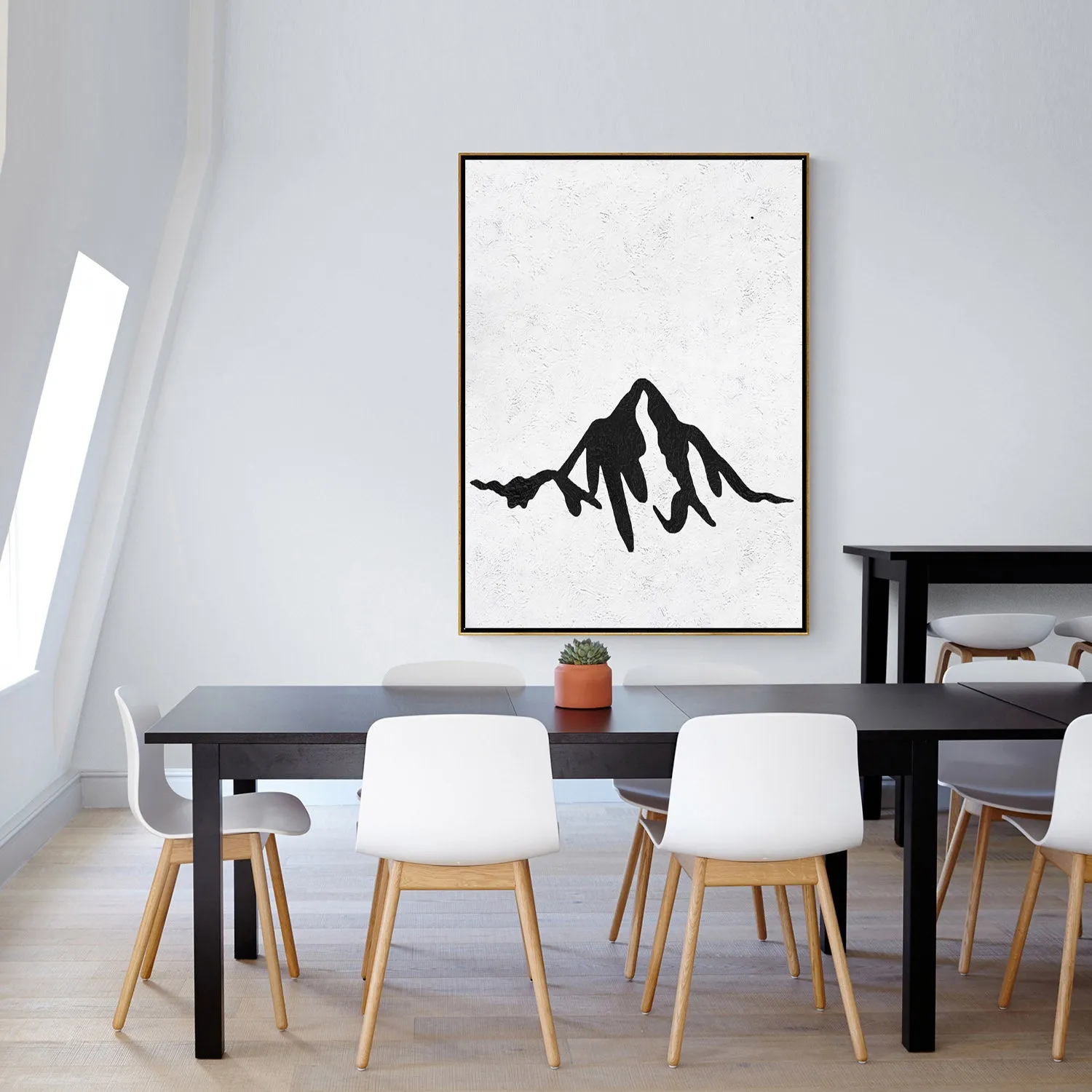 Vertical Minimalist Landscape Art J108L