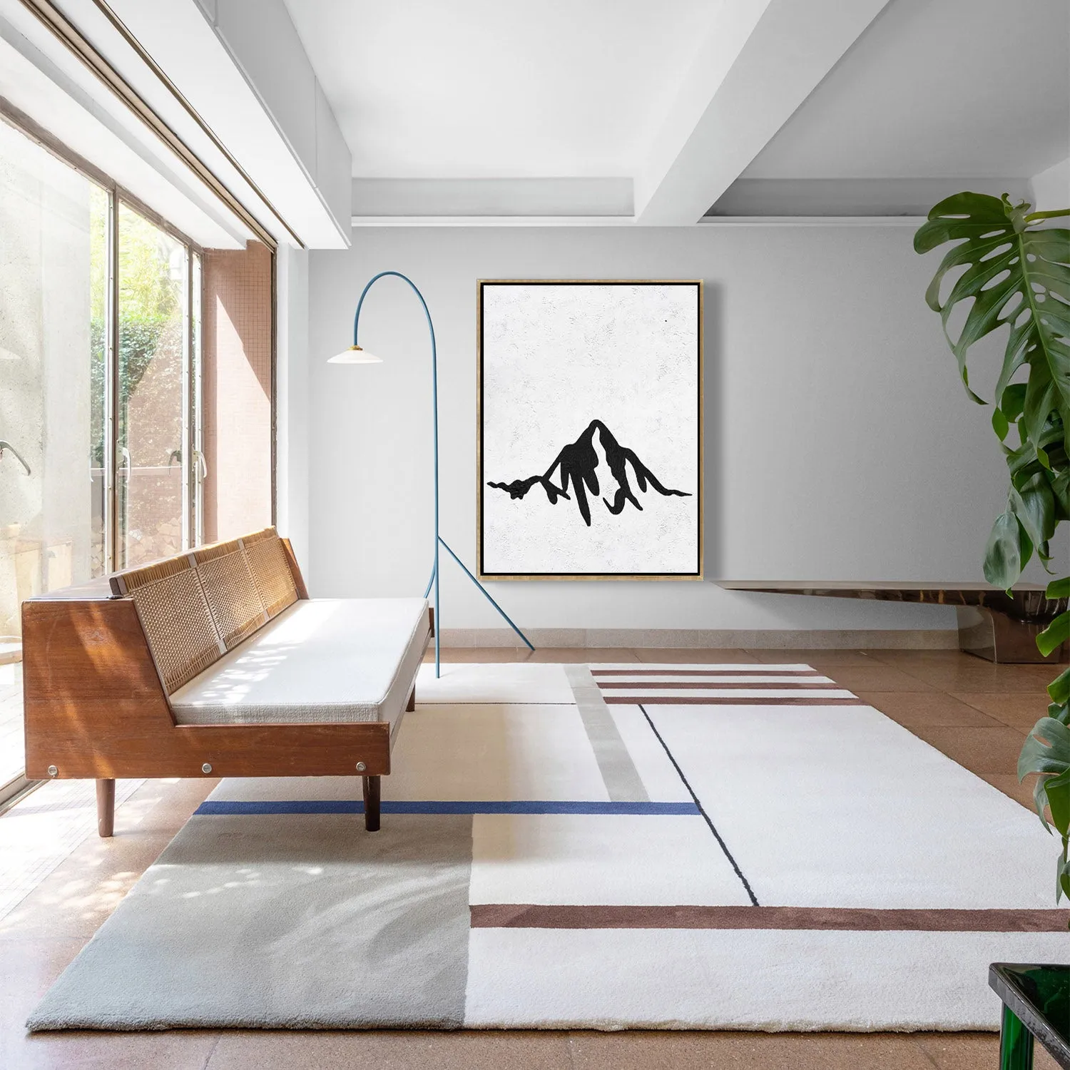 Vertical Minimalist Landscape Art J108L