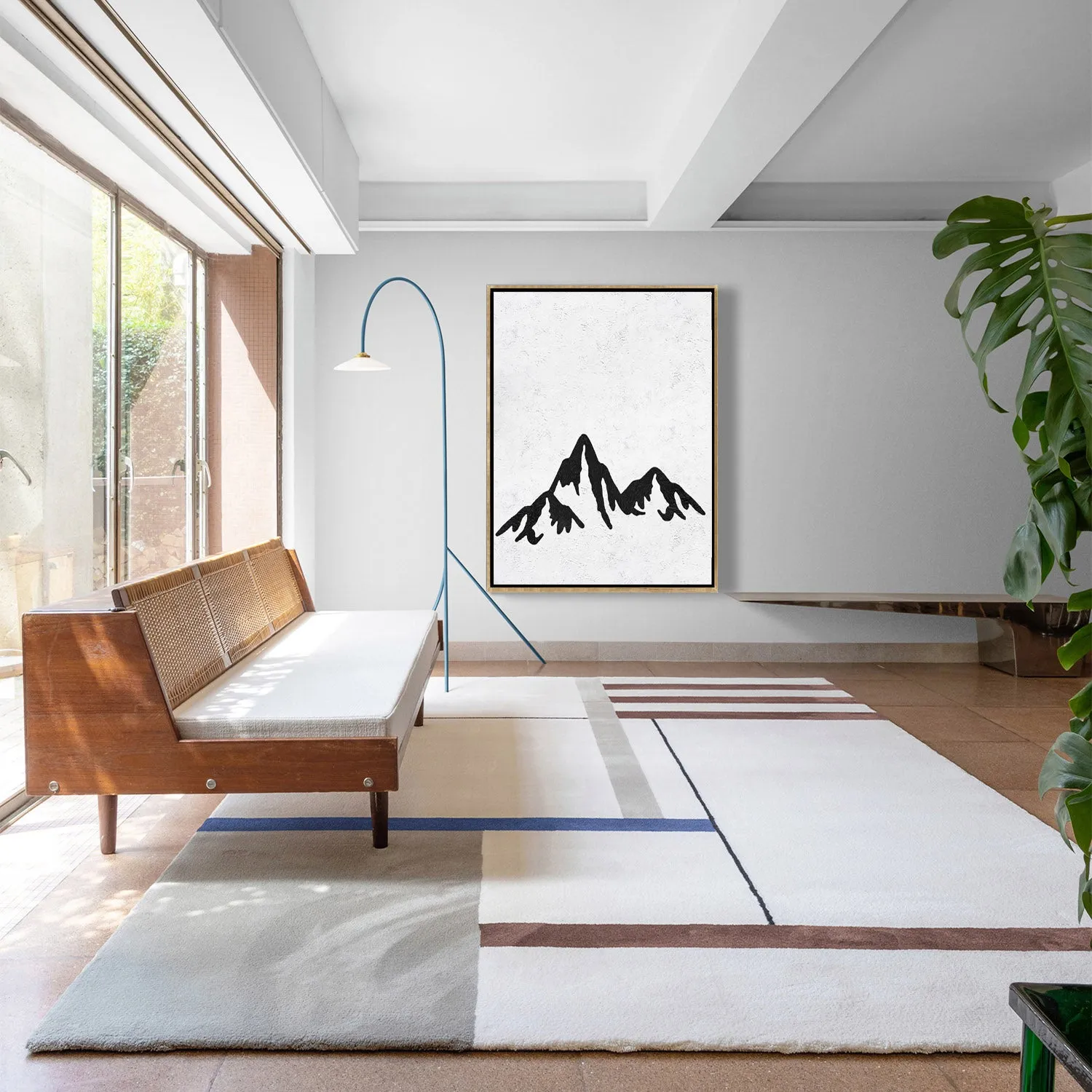 Vertical Minimalist Landscape Art J109L