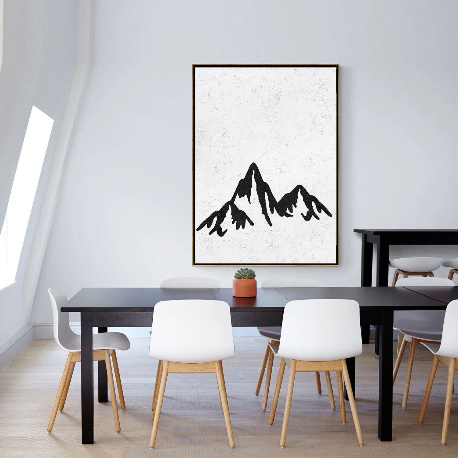 Vertical Minimalist Landscape Art J109L