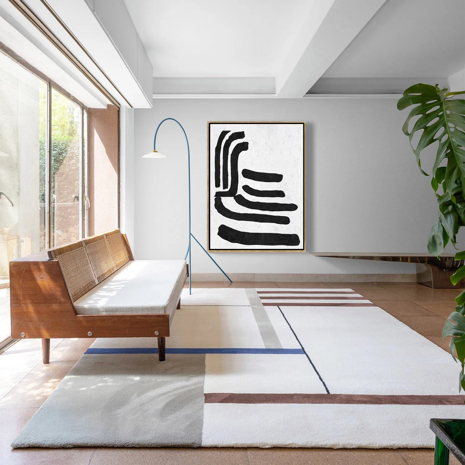 Vertical Minimalist Landscape Art J157L