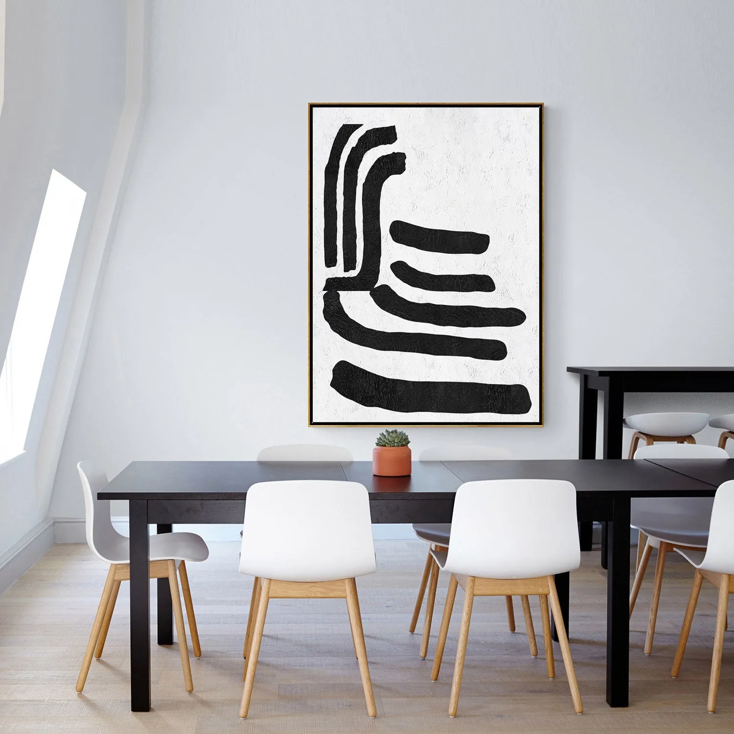 Vertical Minimalist Landscape Art J157L