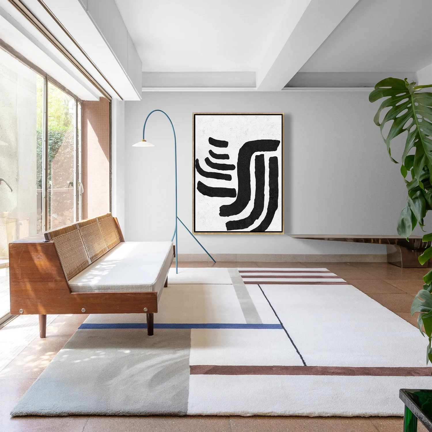 Vertical Minimalist Landscape Art J158L