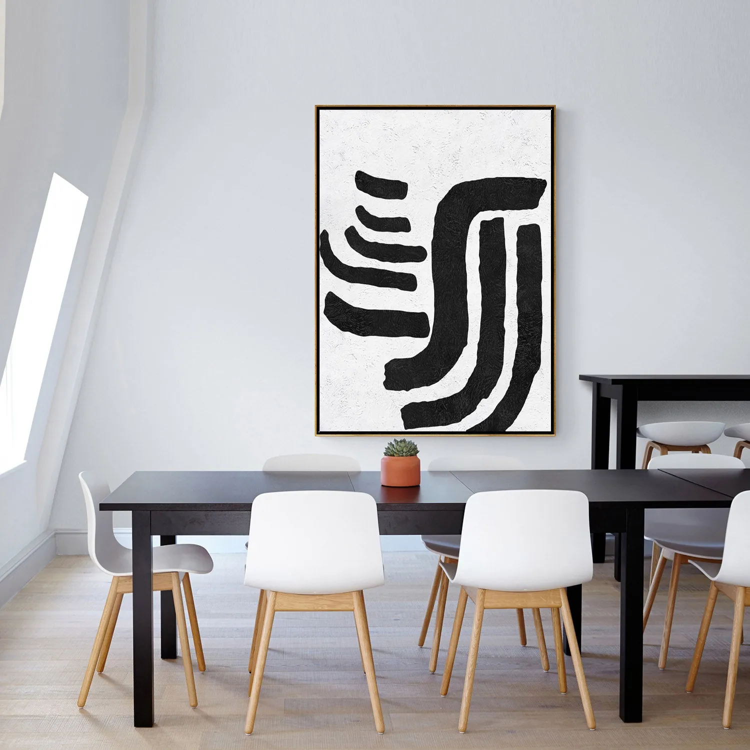 Vertical Minimalist Landscape Art J158L