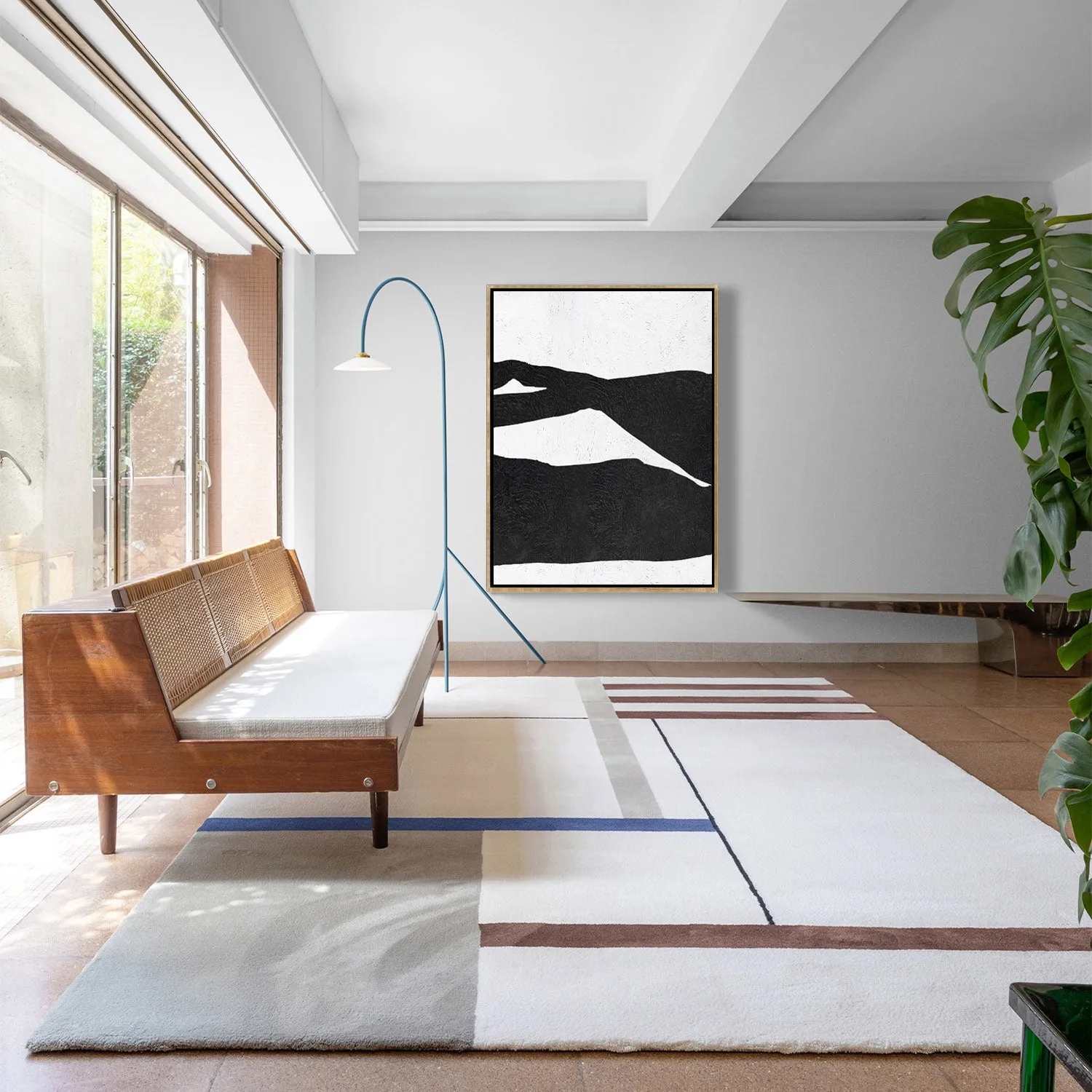 Vertical Minimalist Landscape Art J33L