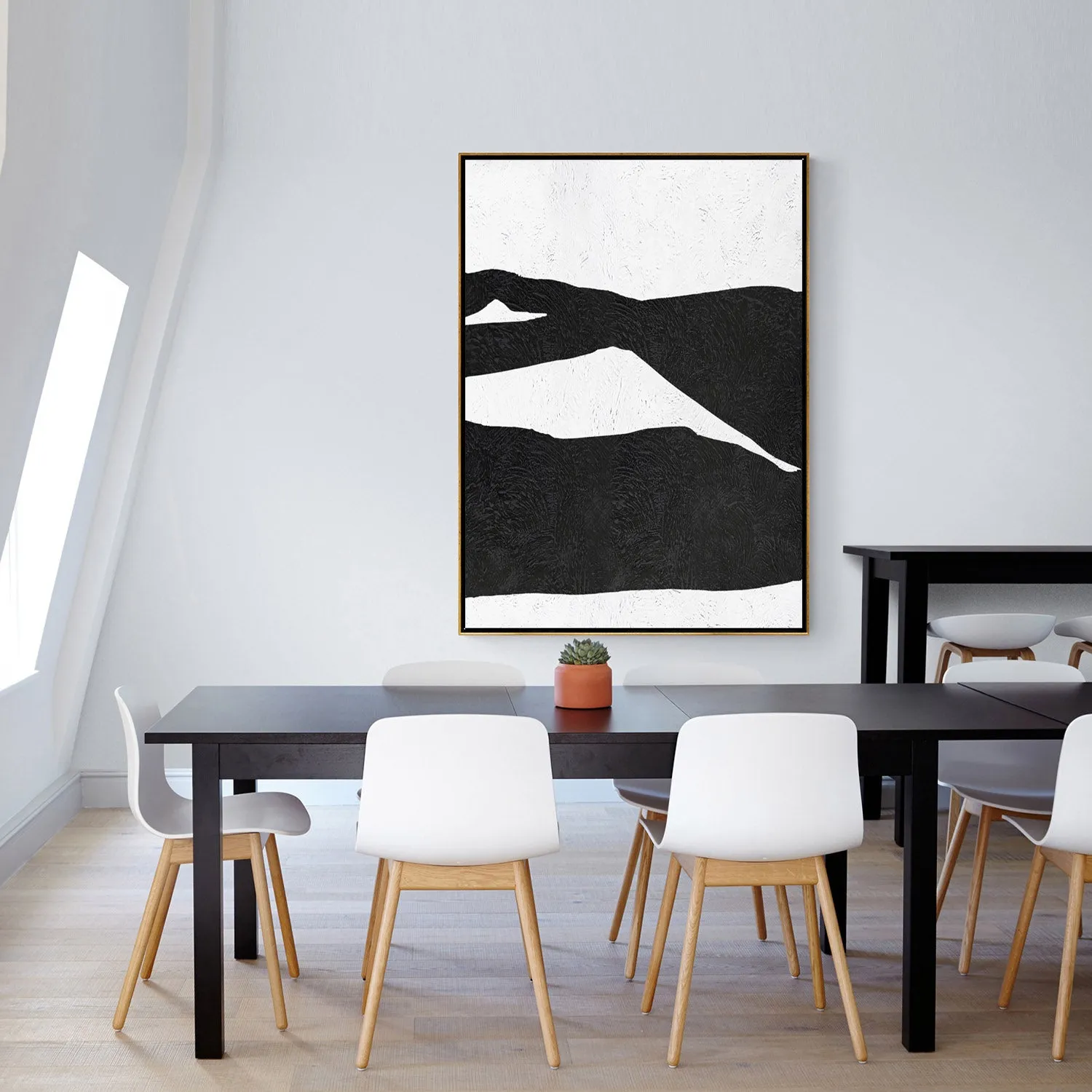 Vertical Minimalist Landscape Art J33L