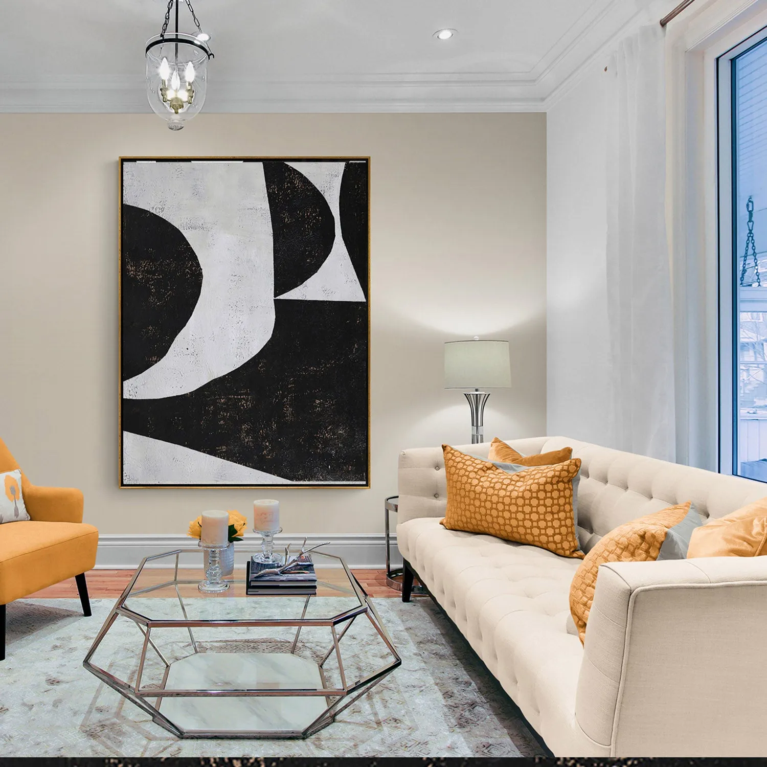 Vertical minimalist painting H14V