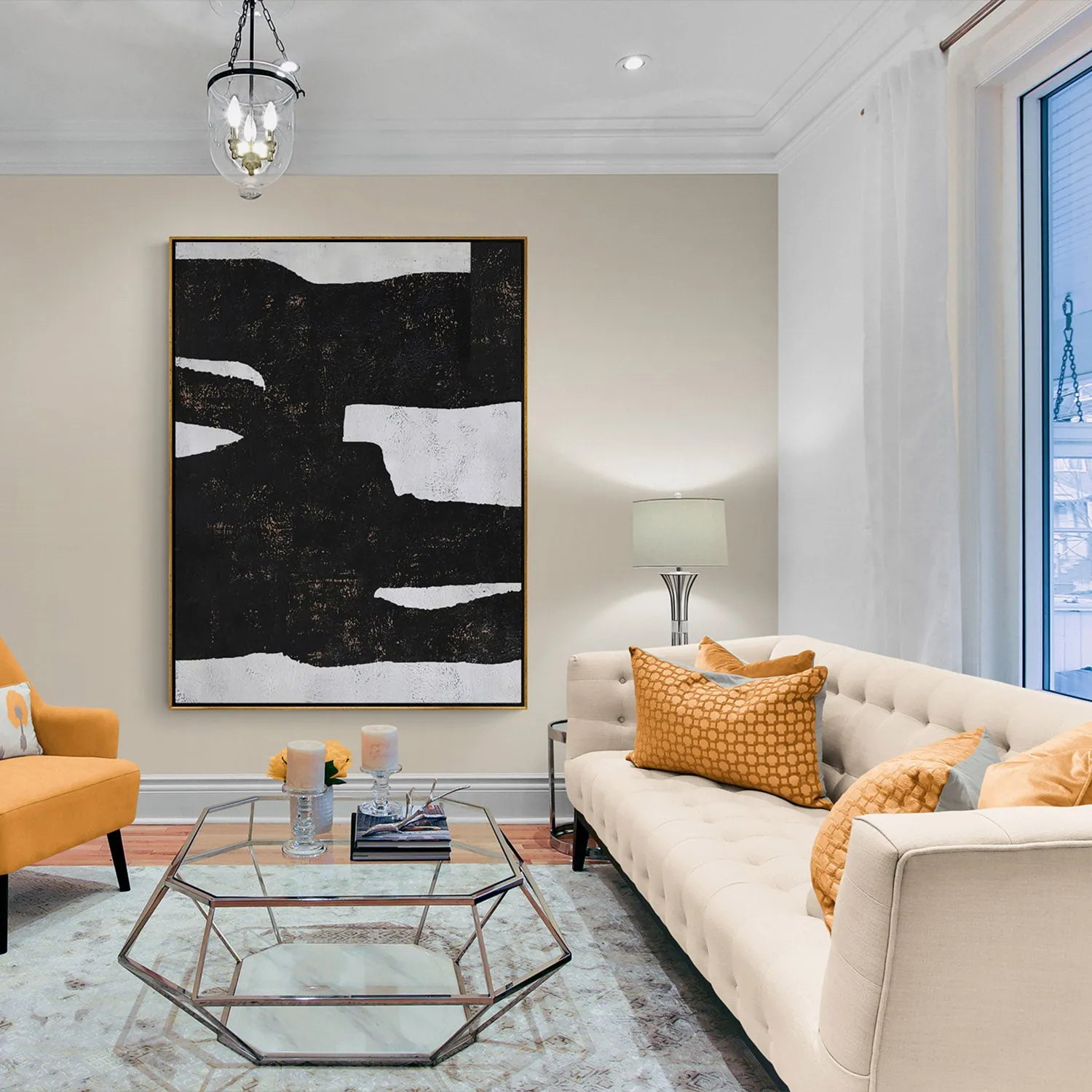 Vertical Minimalist Painting  H243V
