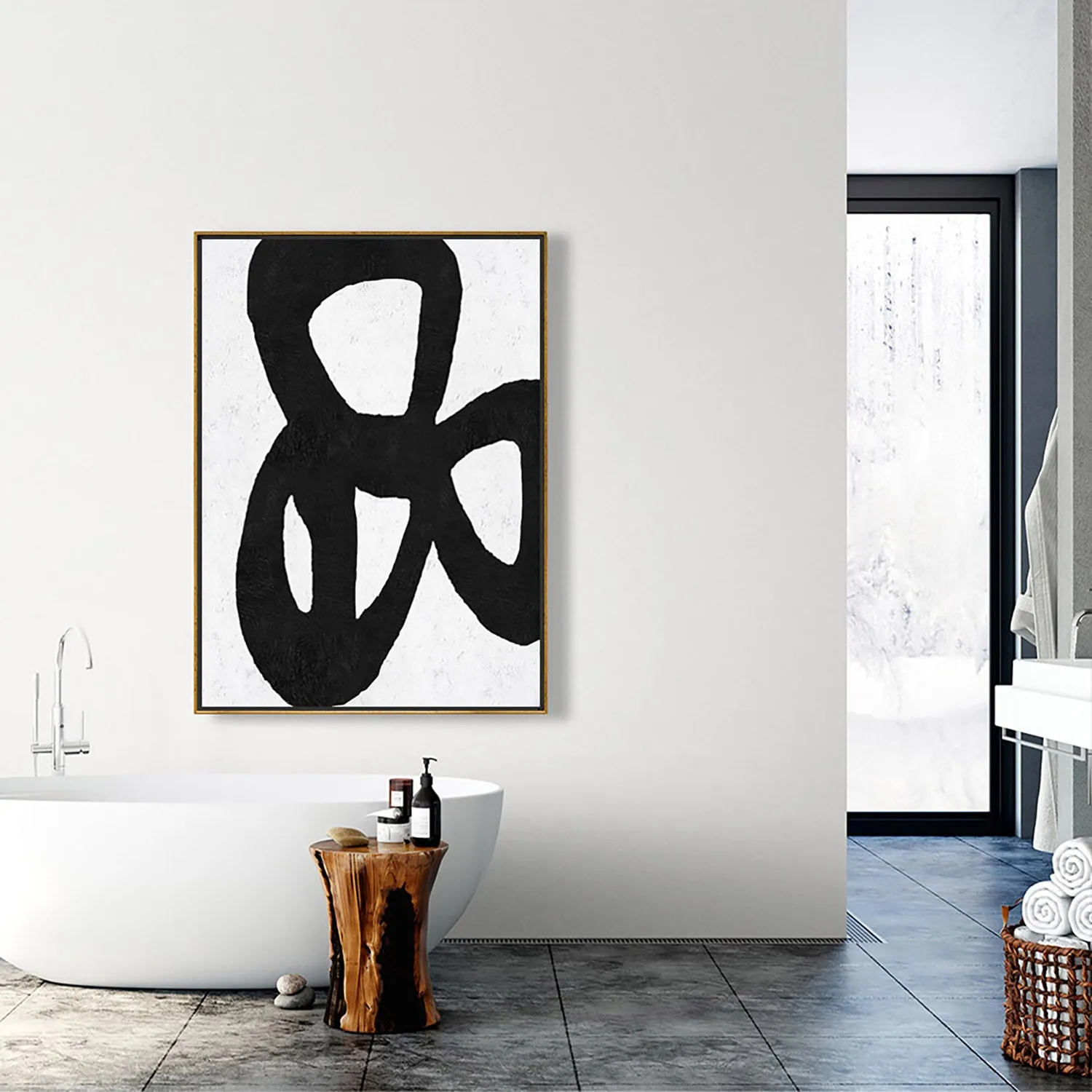 Vertical Minimalist Painting J127L1
