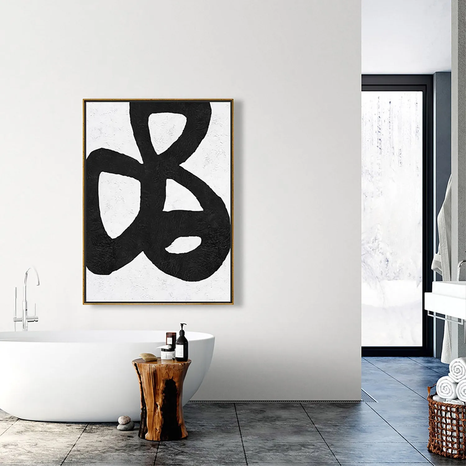 Vertical Minimalist Painting J127L