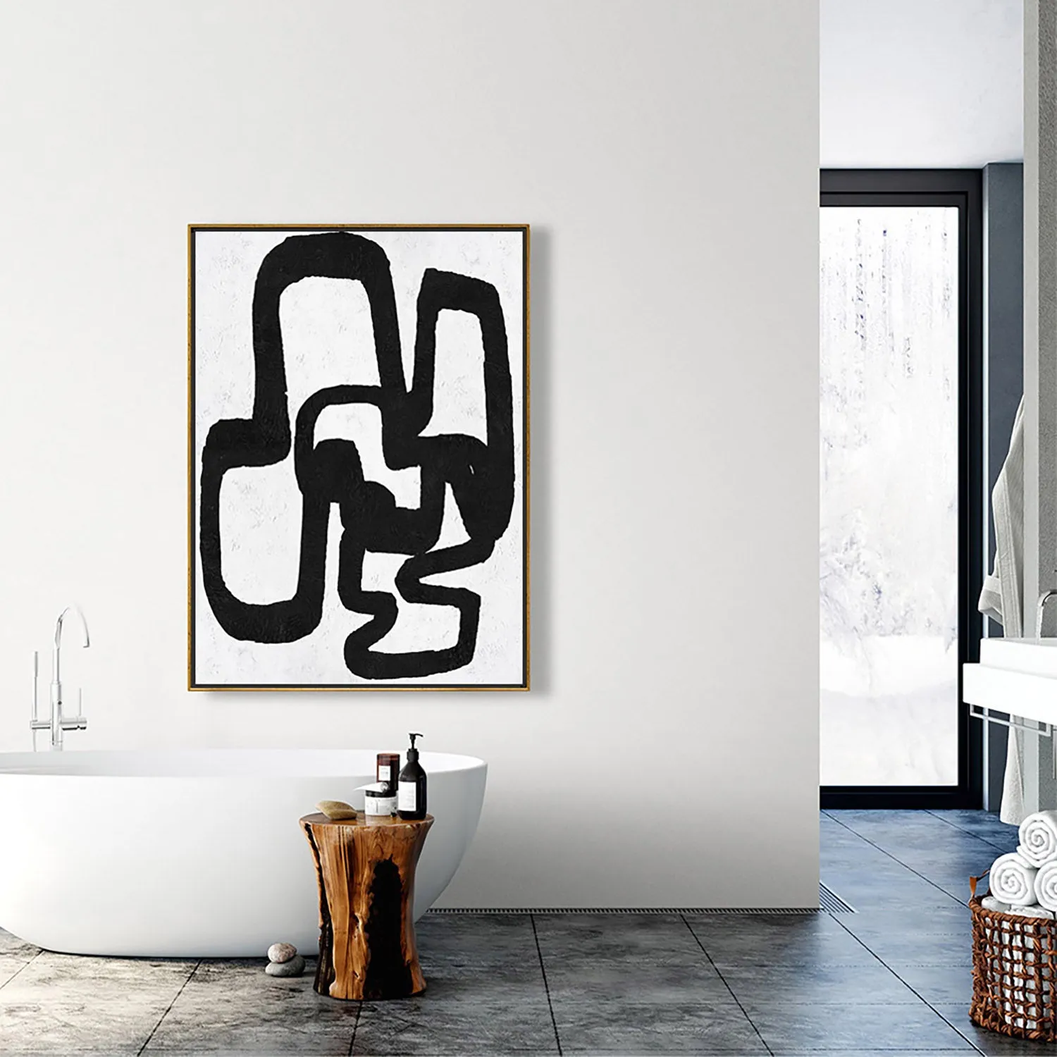 Vertical Minimalist Painting J129L1