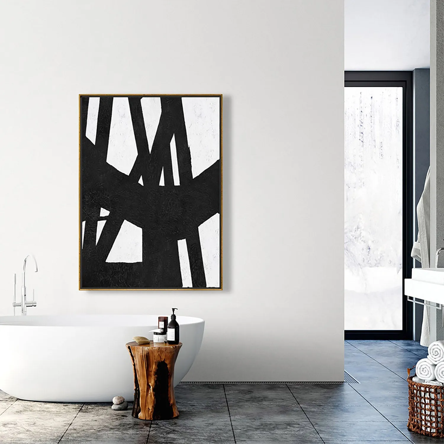 Vertical Minimalist Painting J136L1