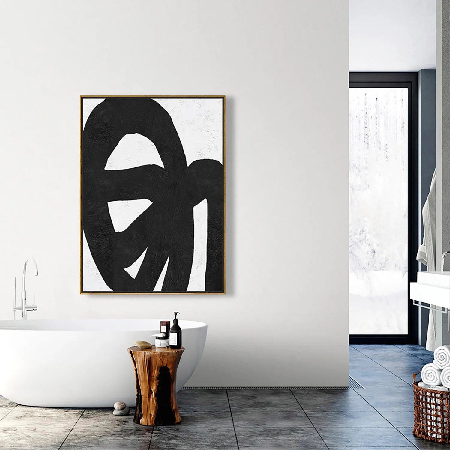 Vertical Minimalist Painting J147L