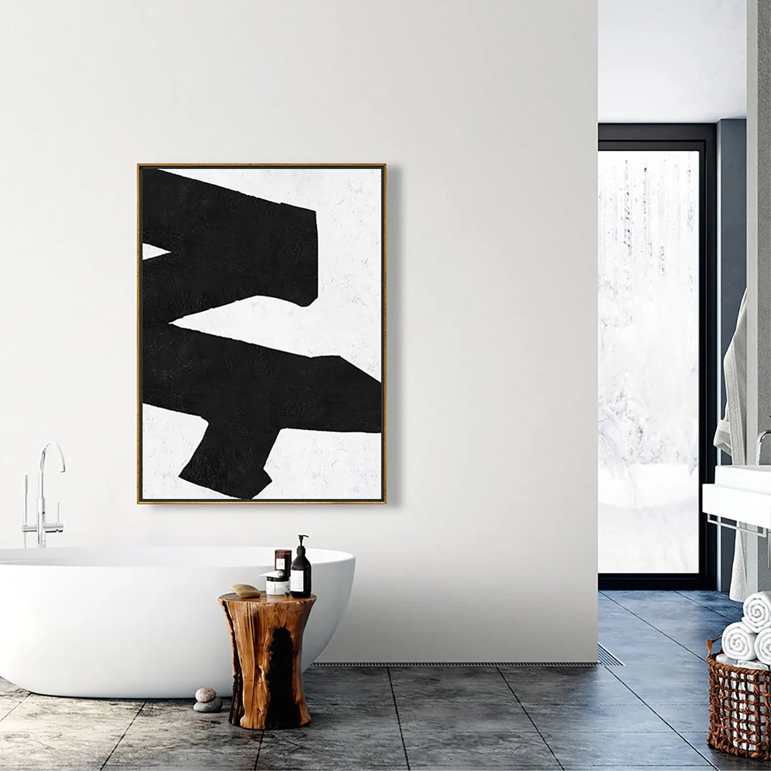 Vertical Minimalist Painting J152L1