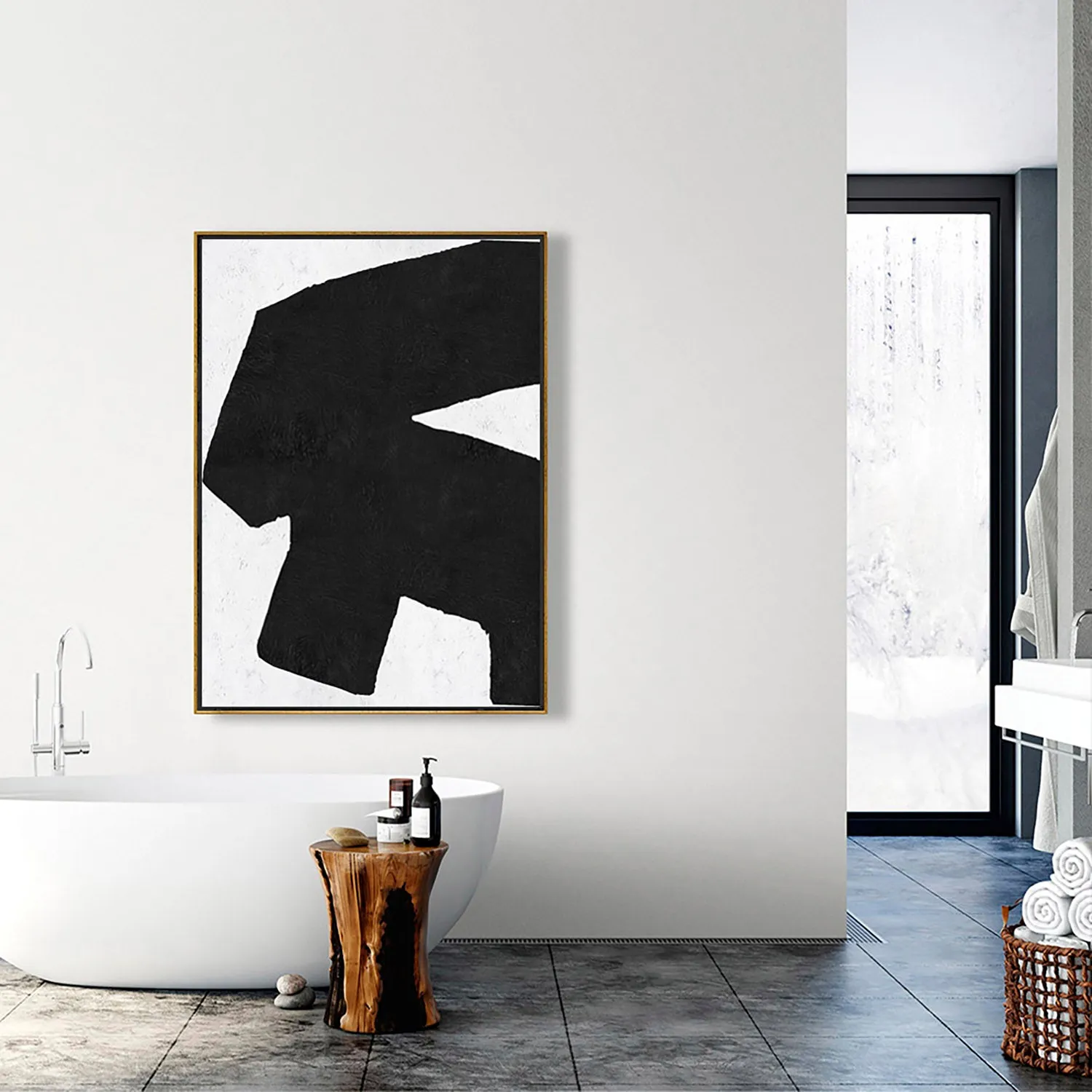 Vertical Minimalist Painting J153L