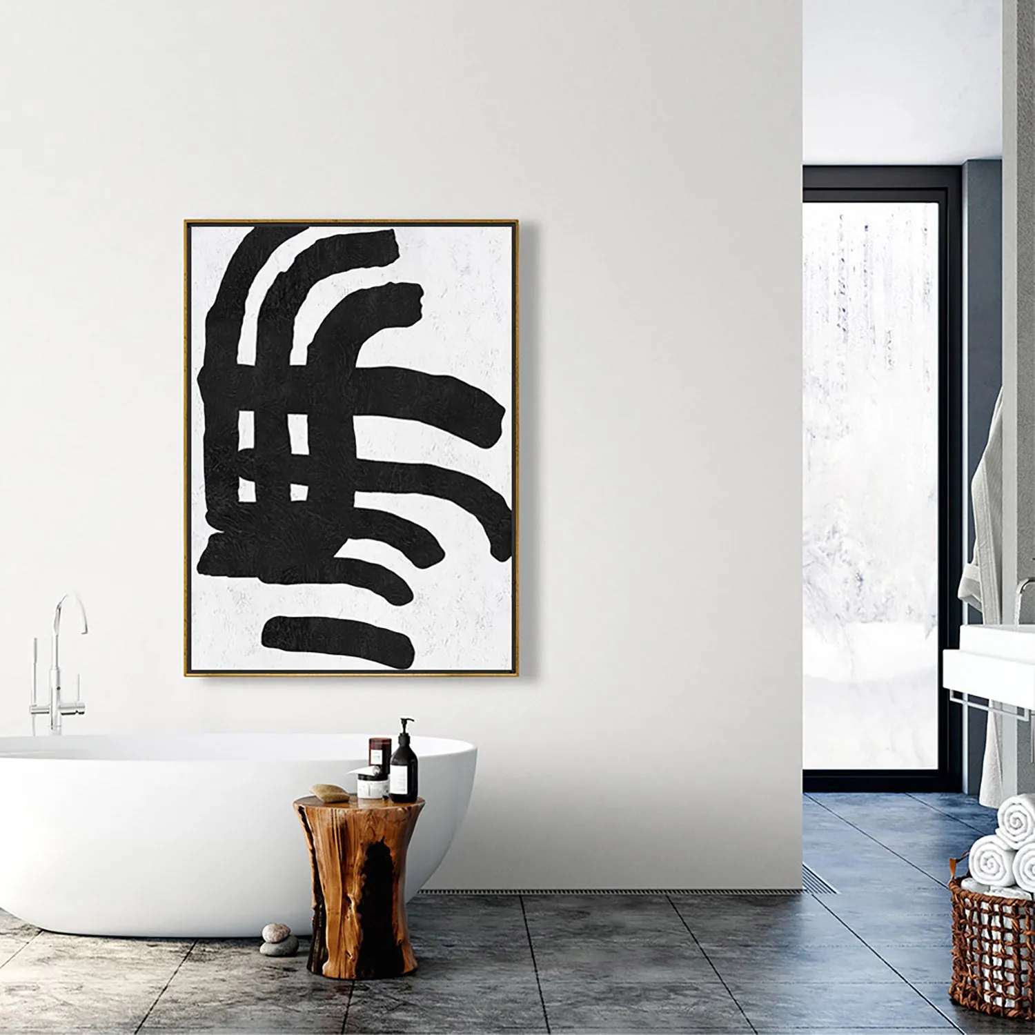 Vertical Minimalist Painting J159L1