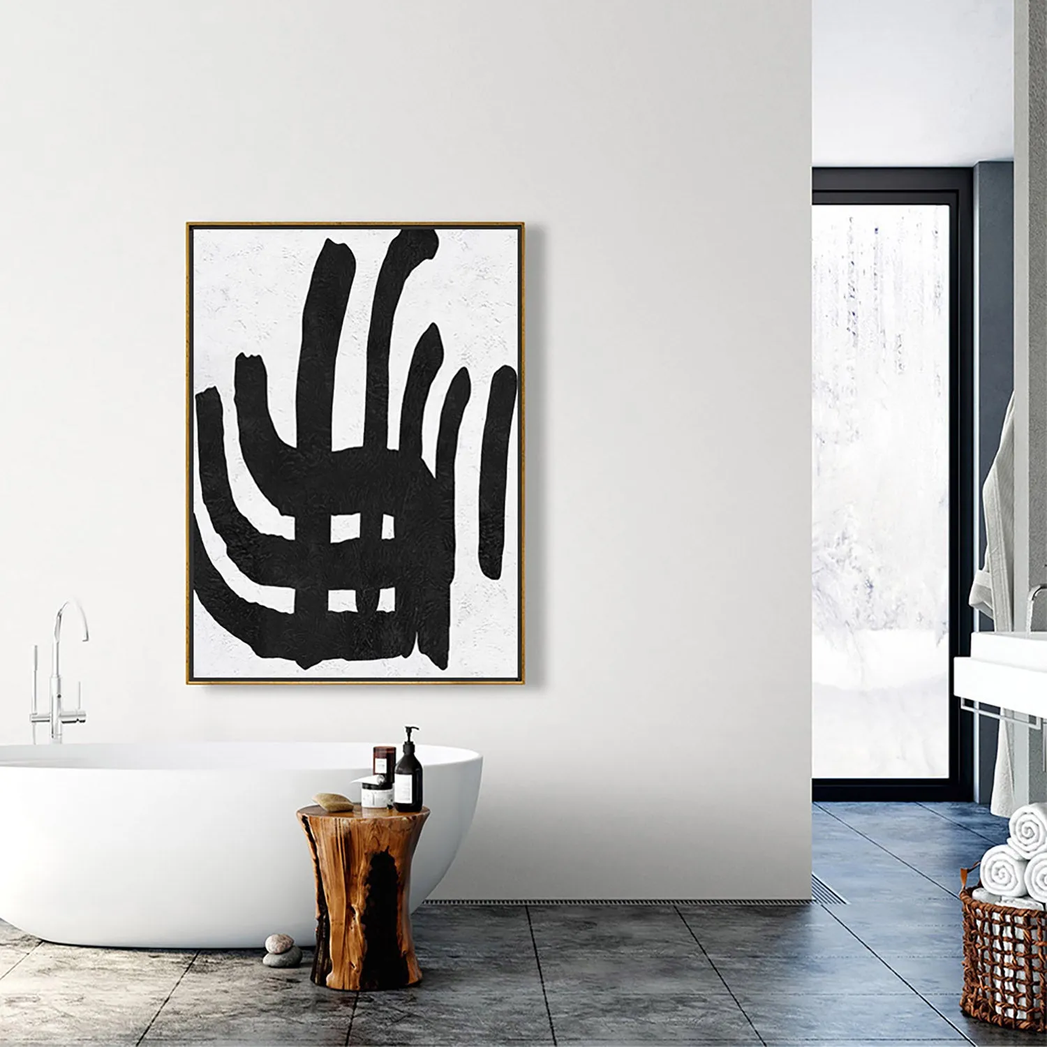 Vertical Minimalist Painting J159L