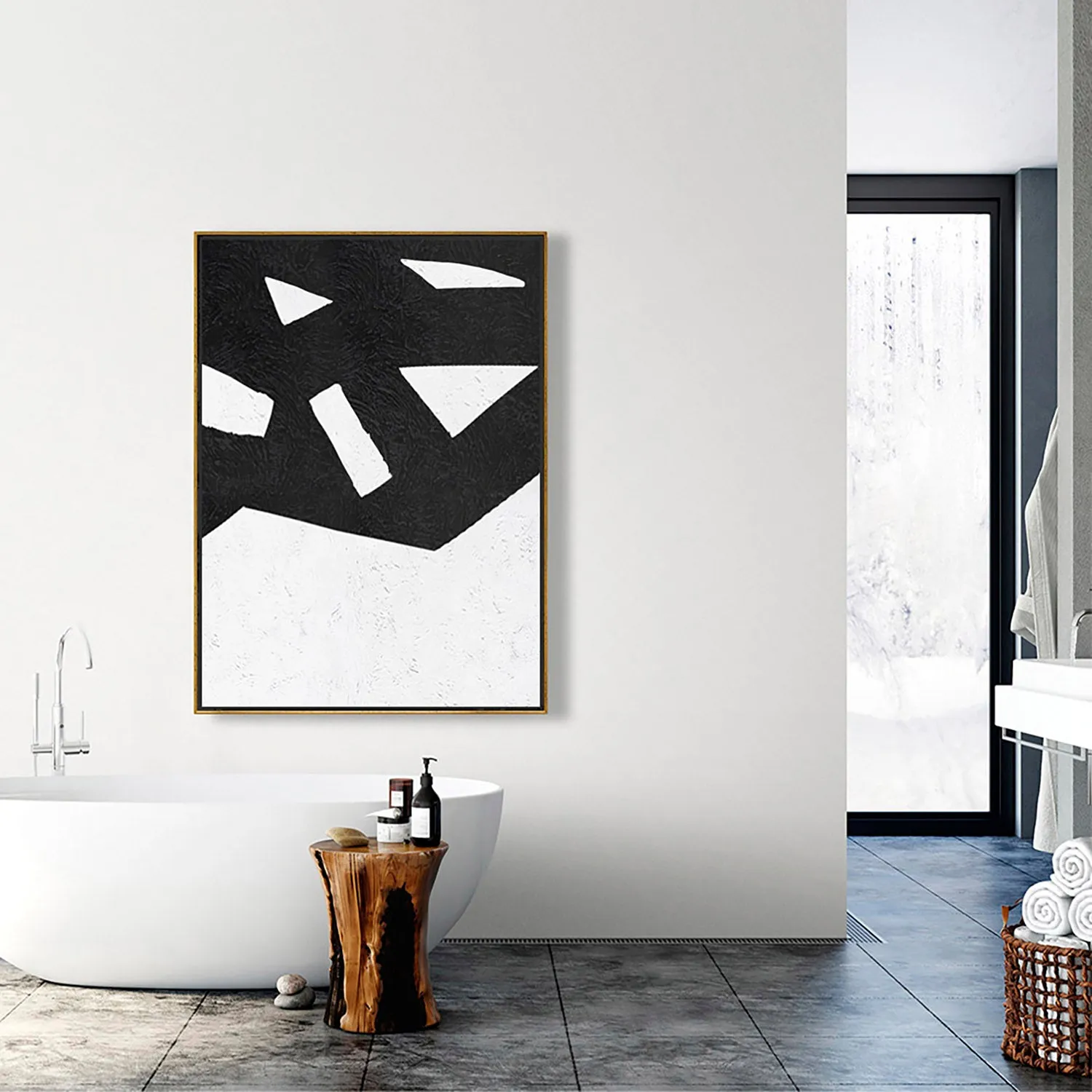 Vertical Minimalist Painting J20L