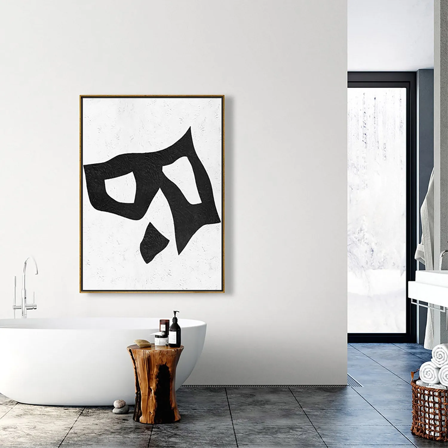 Vertical Minimalist Painting J23L