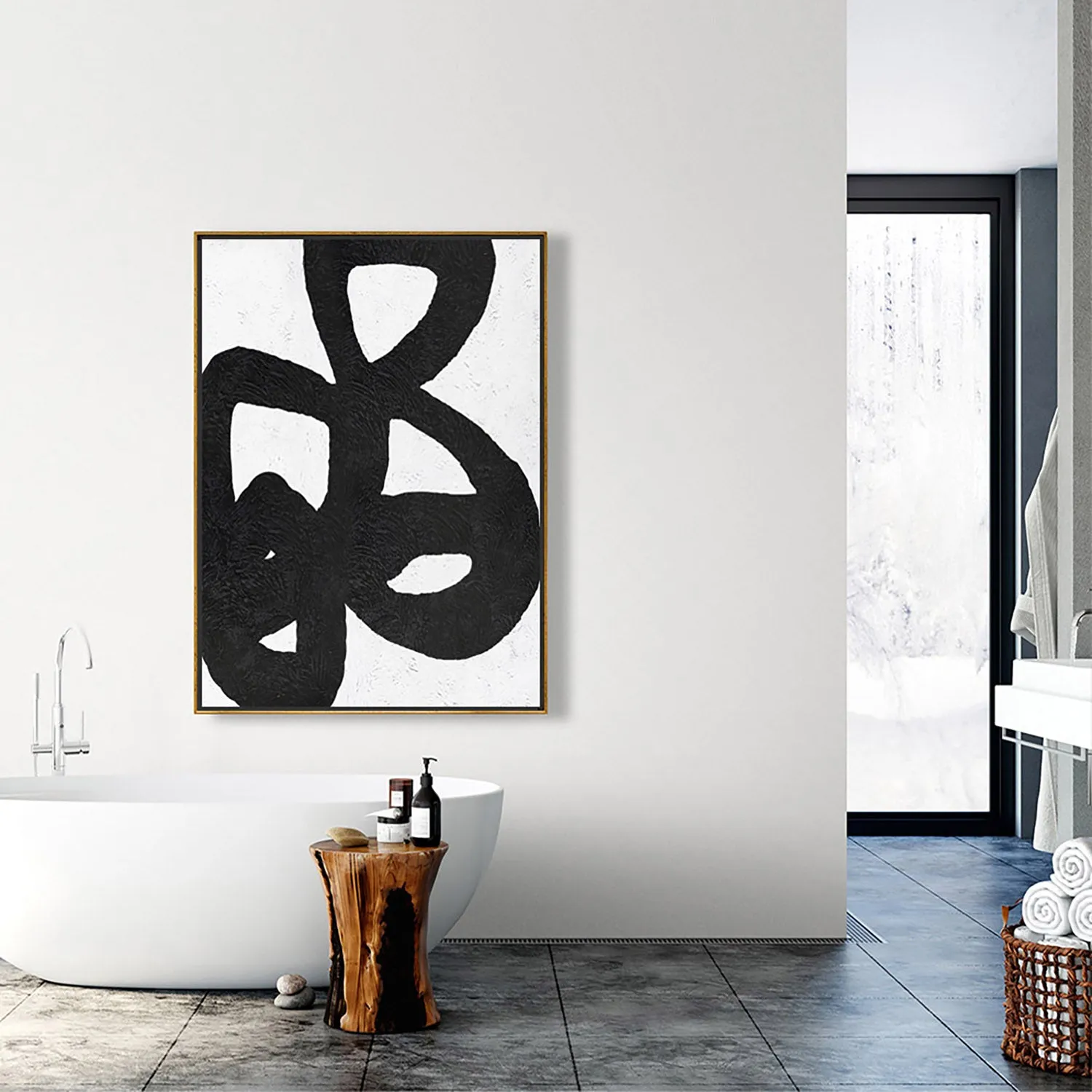 Vertical Minimalist Painting J24L