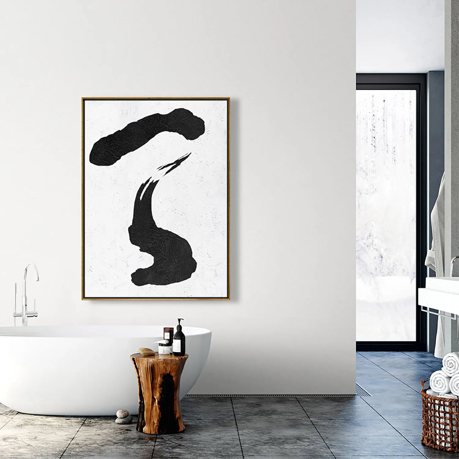 Vertical Minimalist Painting J34L