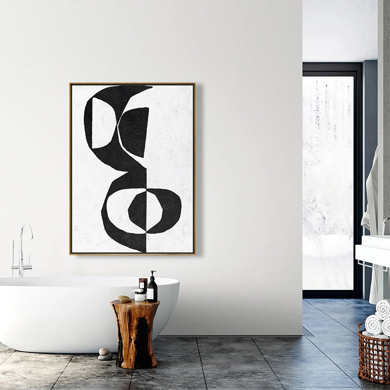 Vertical Minimalist Painting J41L