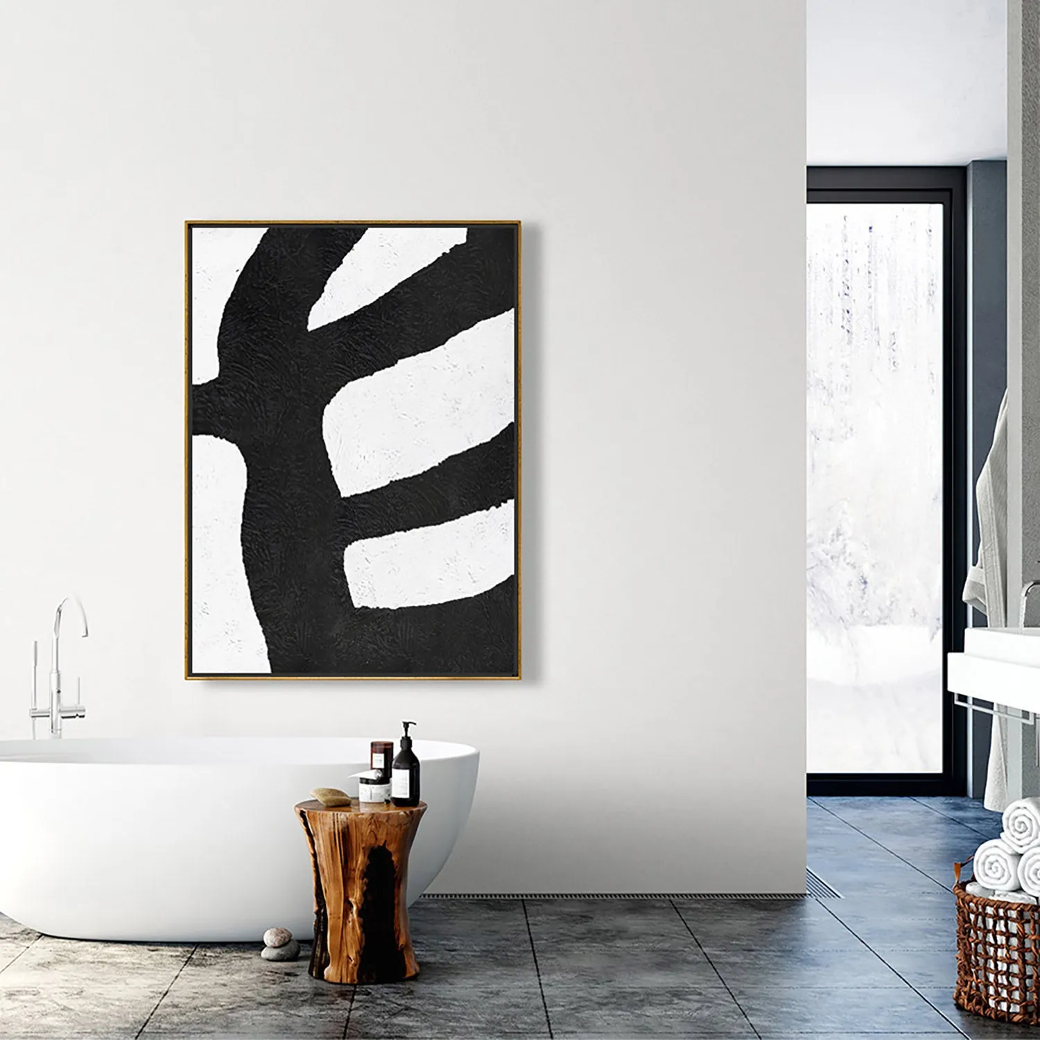 Vertical Minimalist Painting J4L