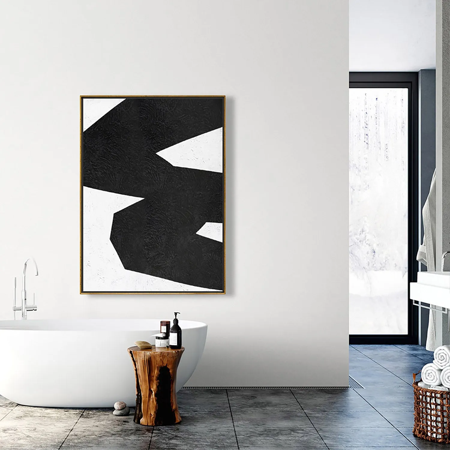 Vertical Minimalist Painting J55L